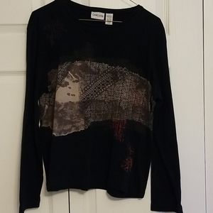 Chico's patterned long sleeve top